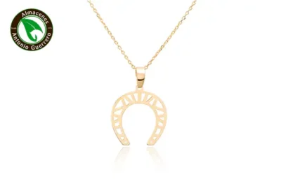Colgante Herradura Lineal Oro - Almacenes Antonio Guerrero