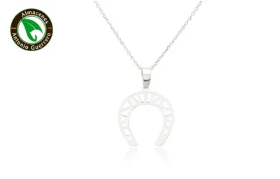 Colgante Herradura Lineal Plata - Almacenes Antonio Guerrero