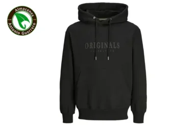 sudadera j&j originals negra - Almacenes Antonio Guerrero